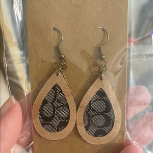Handmade c design earrings.